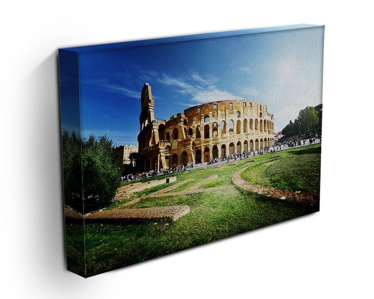 Colosseum Sunny Day in Rome Canvas Print or Poster - Canvas Art Rocks - 3