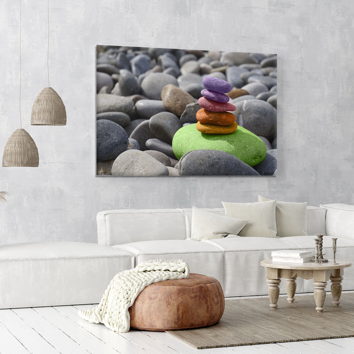 Coloured Rock Stones Canvas Print or Poster - Canvas Art Rocks - 6