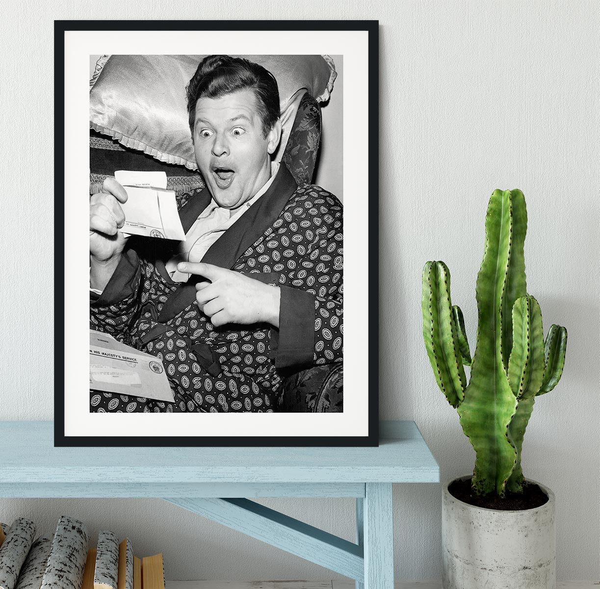 Comedian Benny Hill Framed Print - Canvas Art Rocks - 1
