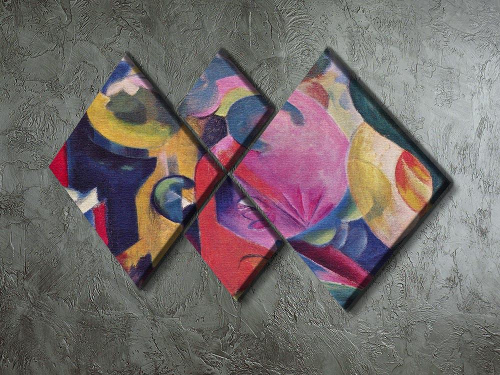 Composition III by Franz Marc 4 Square Multi Panel Canvas - Canvas Art Rocks - 2