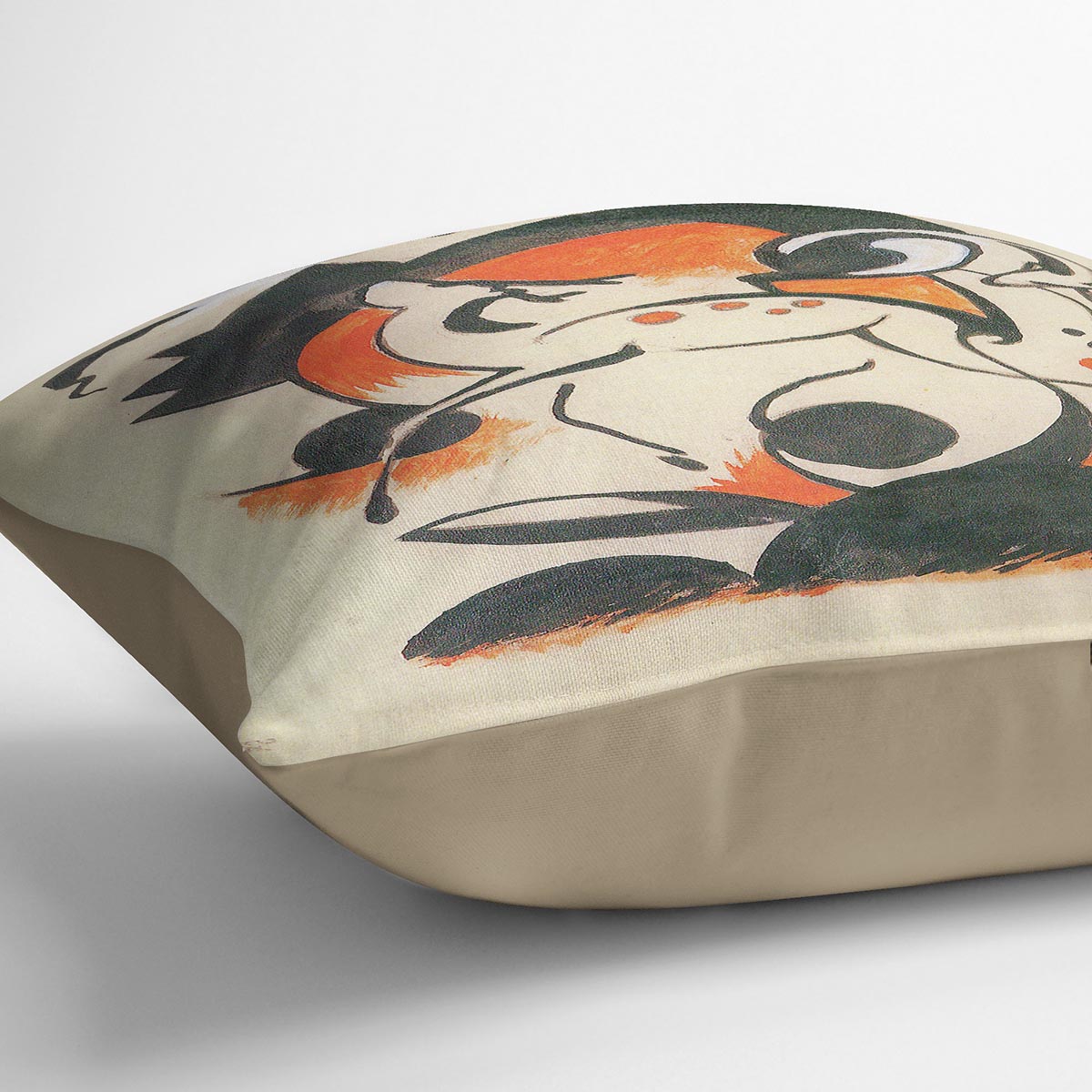 Composition with two deer by Franz Marc Cushion