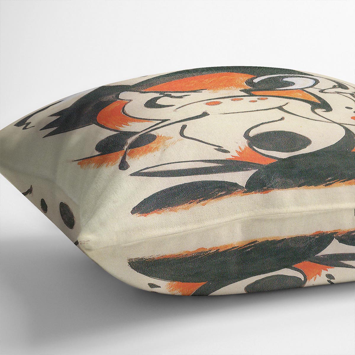 Composition with two deer by Franz Marc Cushion