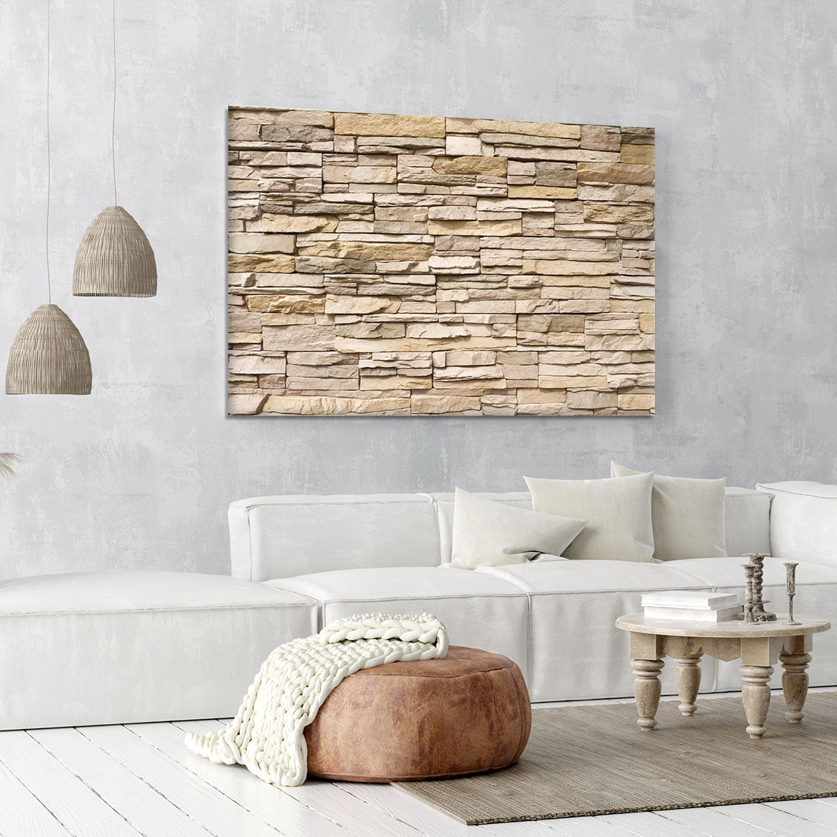 Contemporary stacked stone Canvas Print or Poster - Canvas Art Rocks - 6