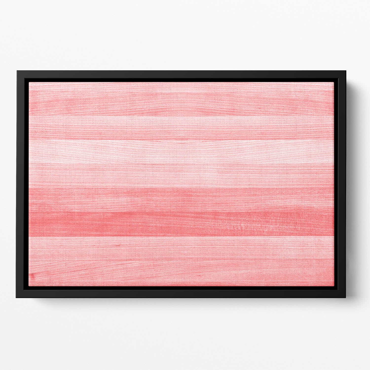 Coral pink or peach and salmon color Floating Framed Canvas