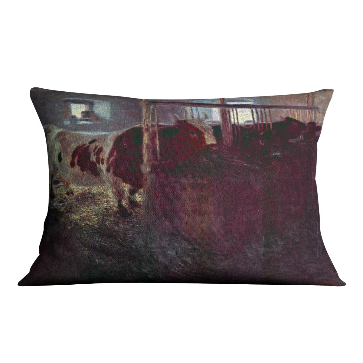 Cows in Stall by Klimt Cushion