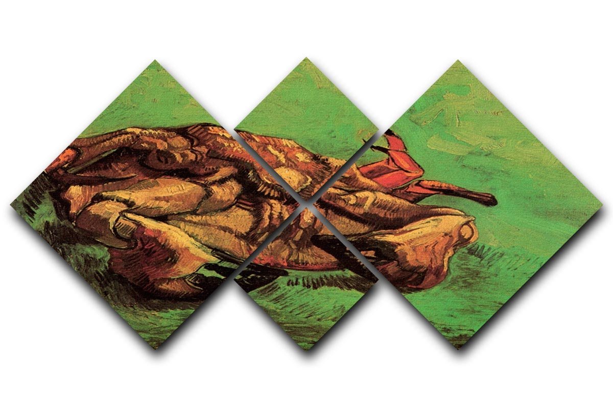 Crab on Its Back by Van Gogh 4 Square Multi Panel Canvas  - Canvas Art Rocks - 1