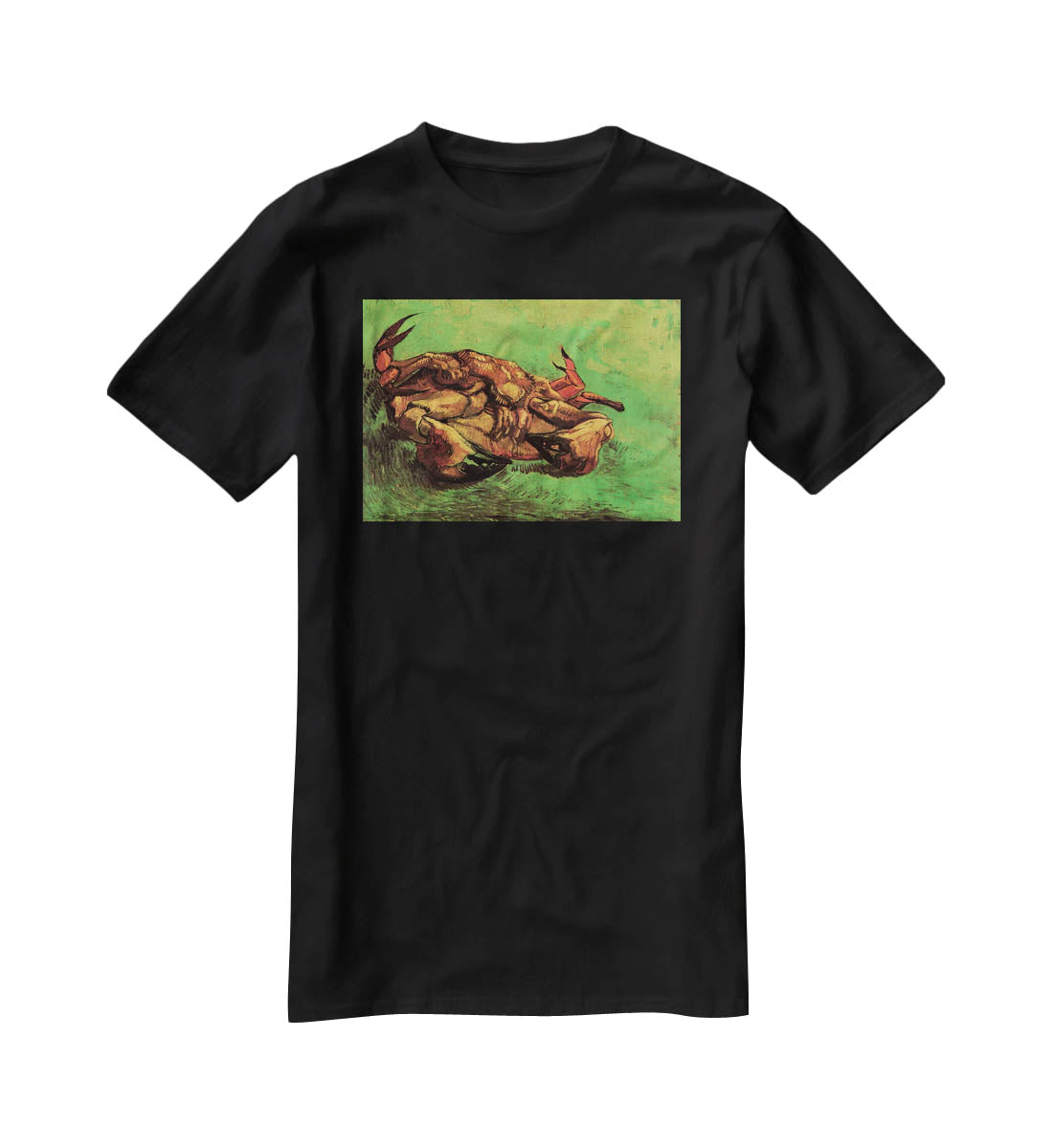 Crab on Its Back by Van Gogh T-Shirt - Canvas Art Rocks - 1