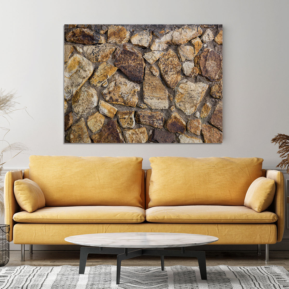 Cracked brick wall background Canvas Print or Poster - Canvas Art Rocks - 4