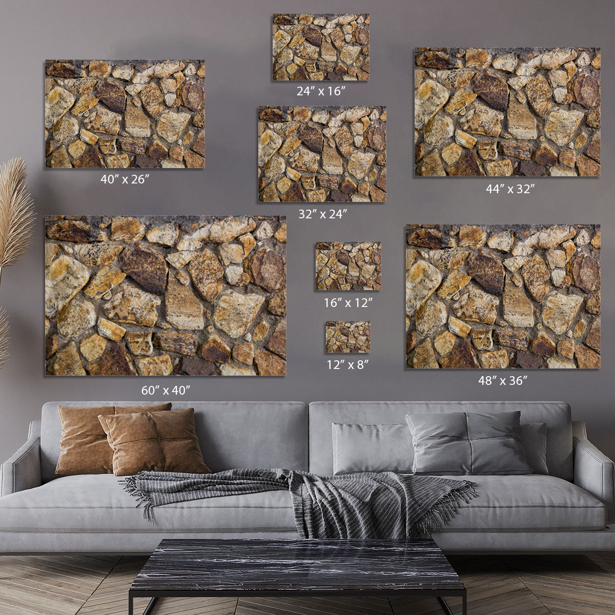 Cracked brick wall background Canvas Print or Poster - Canvas Art Rocks - 7
