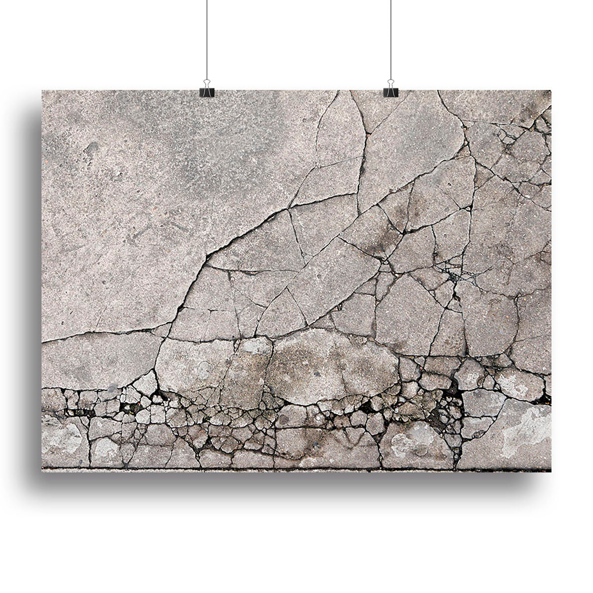 Cracked concrete Canvas Print or Poster - Canvas Art Rocks - 2