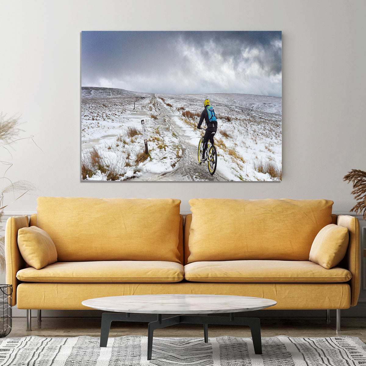 Cycling in the snow Canvas Print or Poster - Canvas Art Rocks - 4