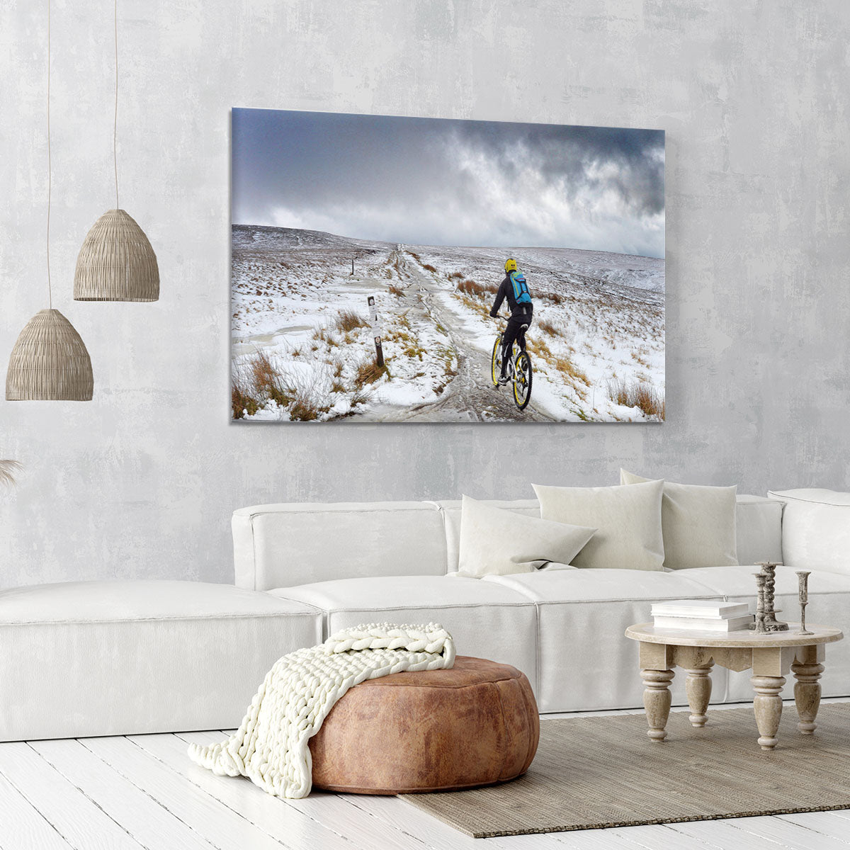 Cycling in the snow Canvas Print or Poster - Canvas Art Rocks - 6