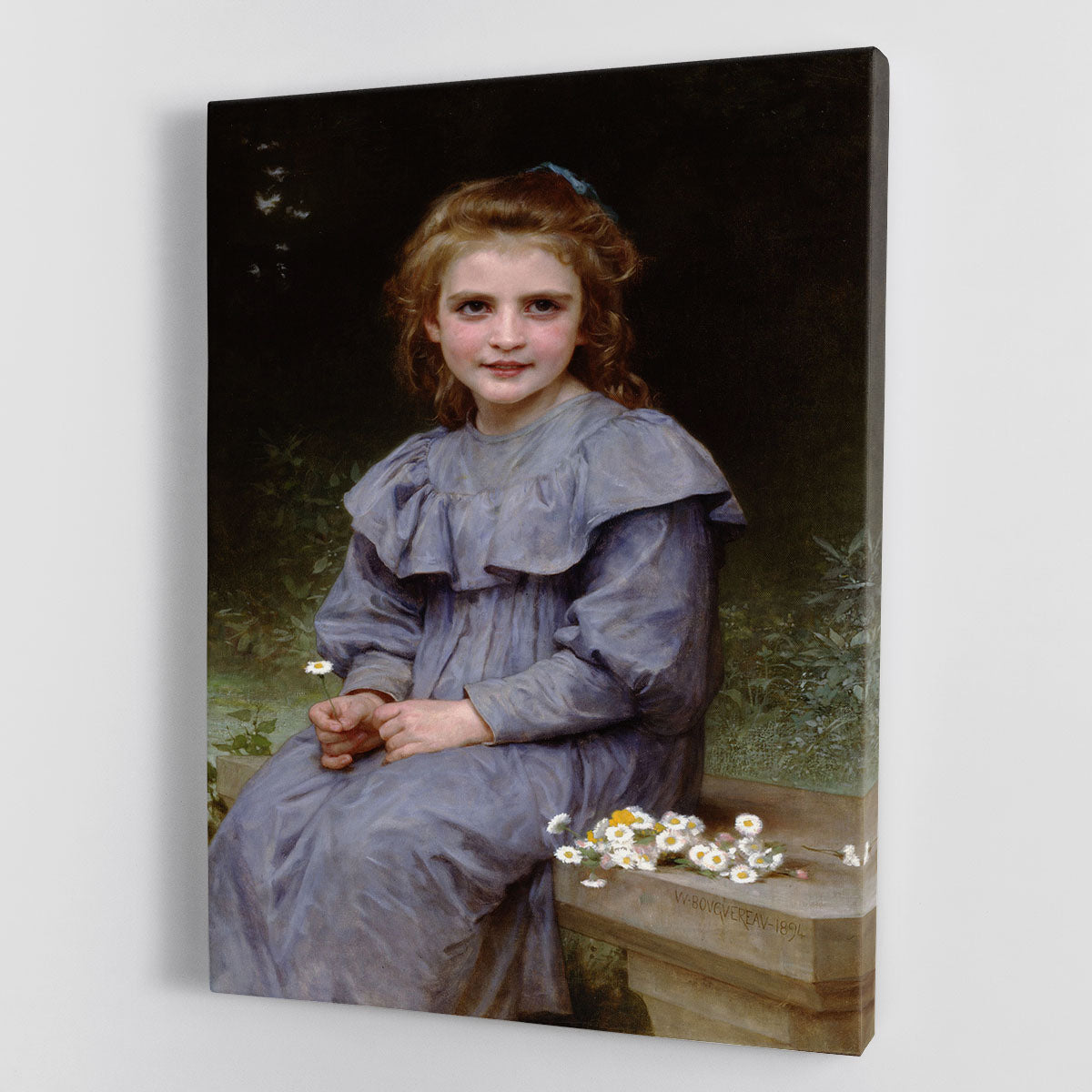 Daisies By Bouguereau Canvas Print or Poster - Canvas Art Rocks - 1