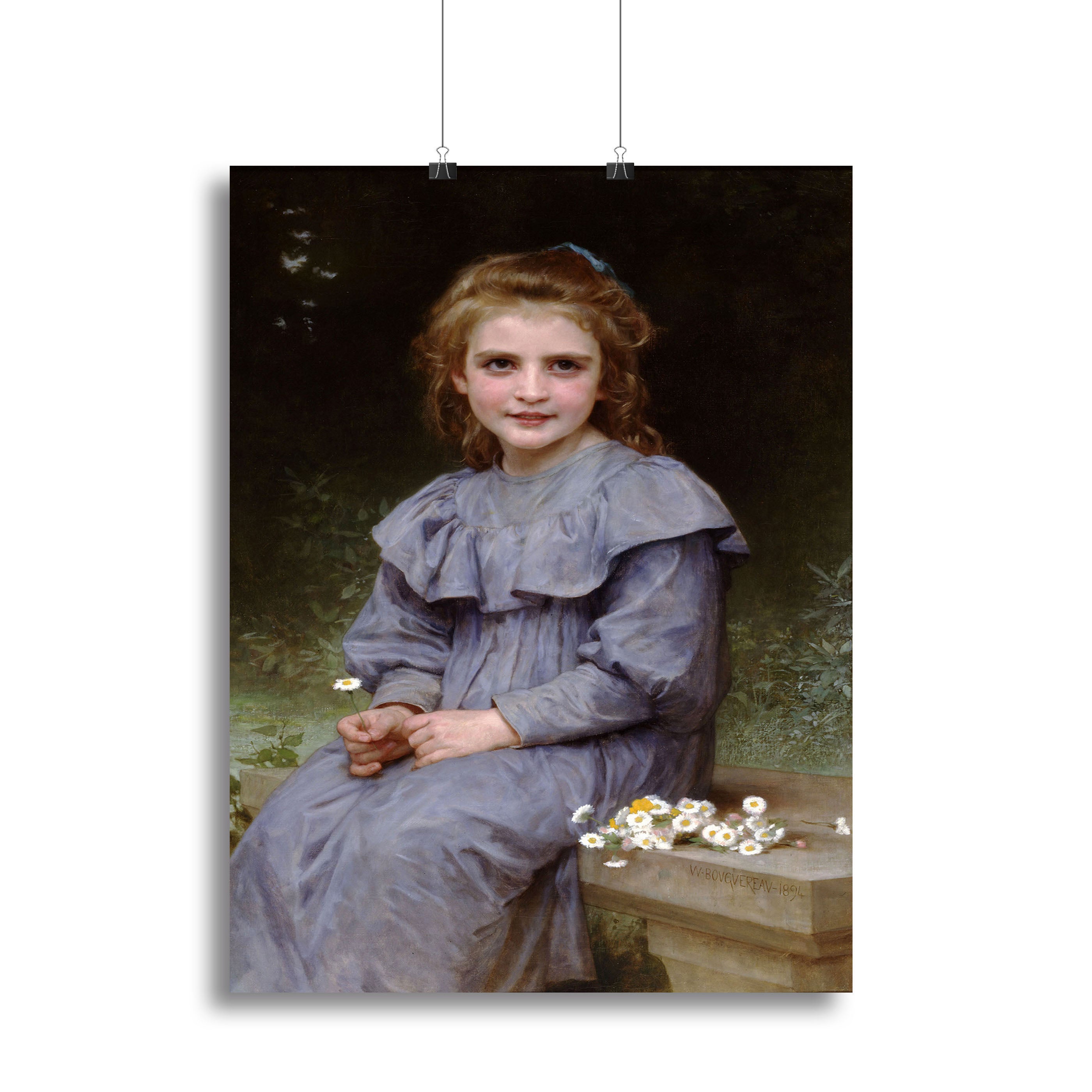 Daisies By Bouguereau Canvas Print or Poster - Canvas Art Rocks - 2