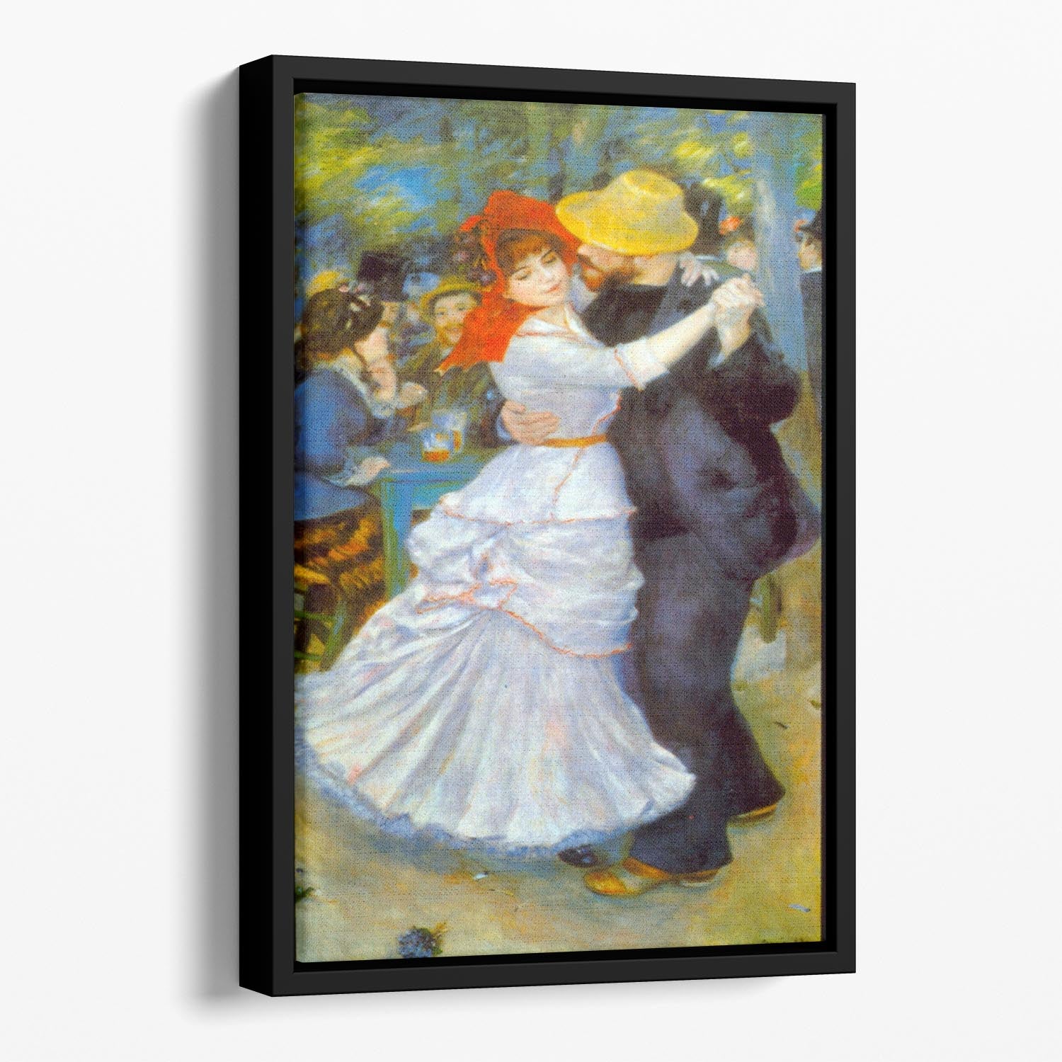 Dance at Bougival by Renoir Floating Framed Canvas