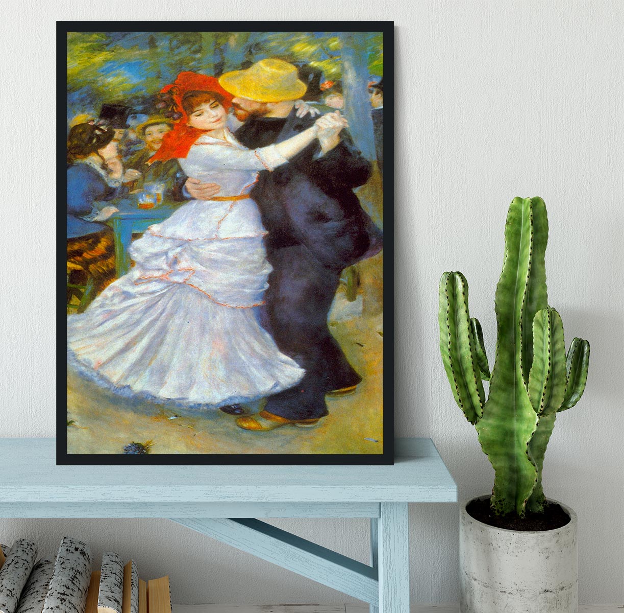 Dance at Bougival by Renoir Framed Print - Canvas Art Rocks - 2