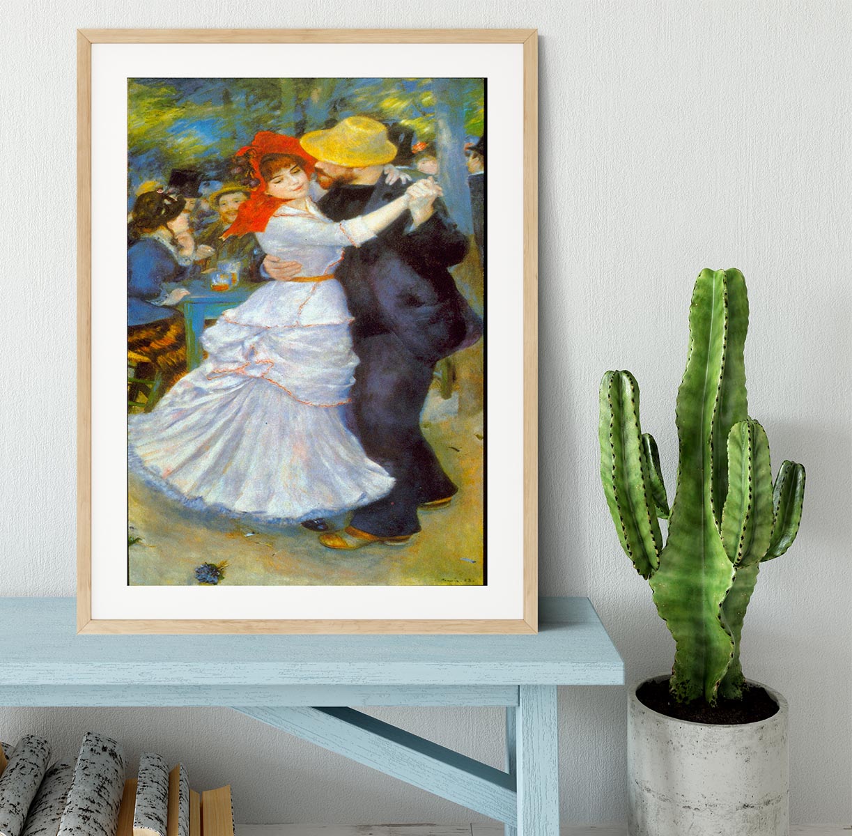 Dance at Bougival by Renoir Framed Print - Canvas Art Rocks - 3