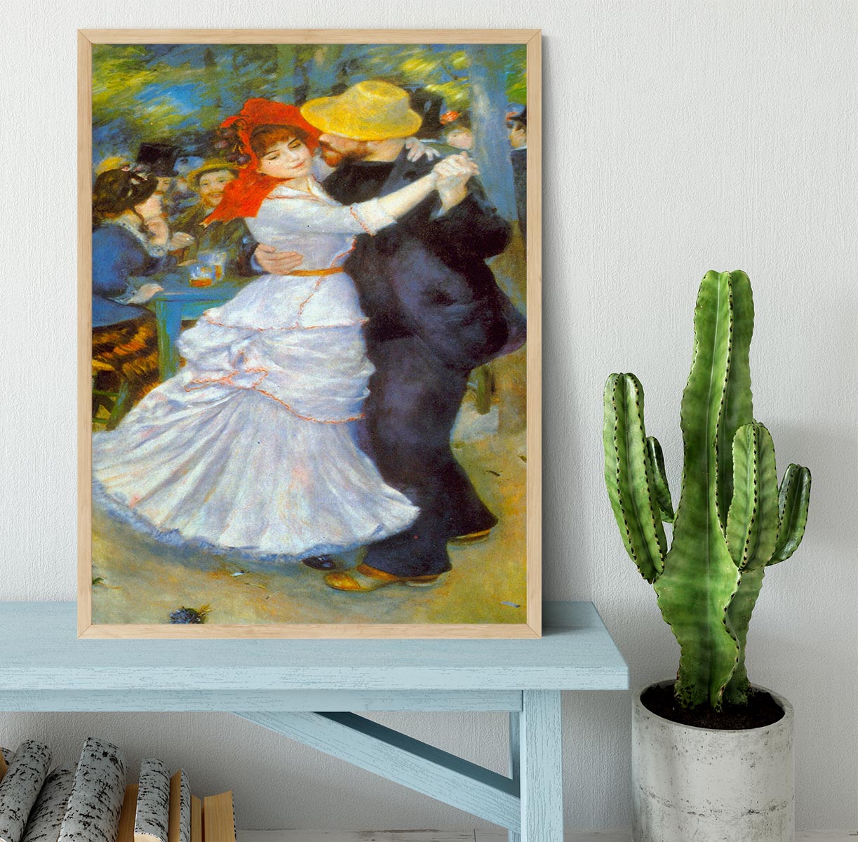 Dance at Bougival by Renoir Framed Print - Canvas Art Rocks - 4