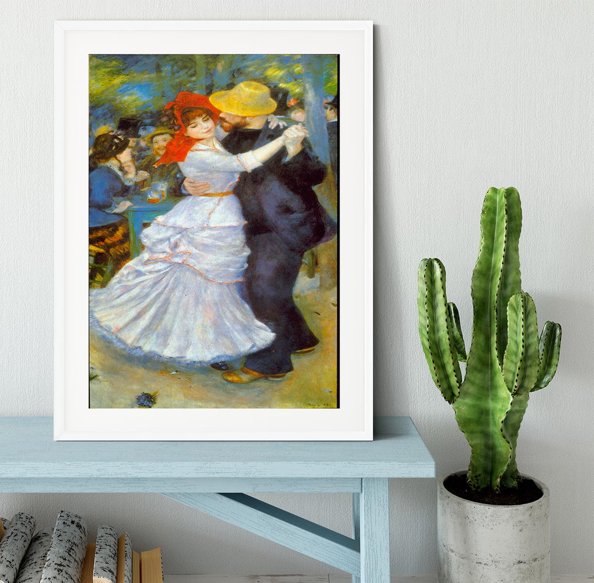 Dance at Bougival by Renoir Framed Print - Canvas Art Rocks - 5