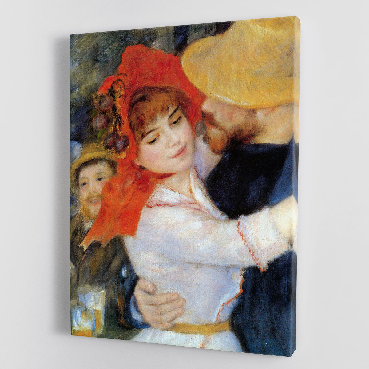 Dance in Bougival Detail by Renoir Canvas Print or Poster - Canvas Art Rocks - 1
