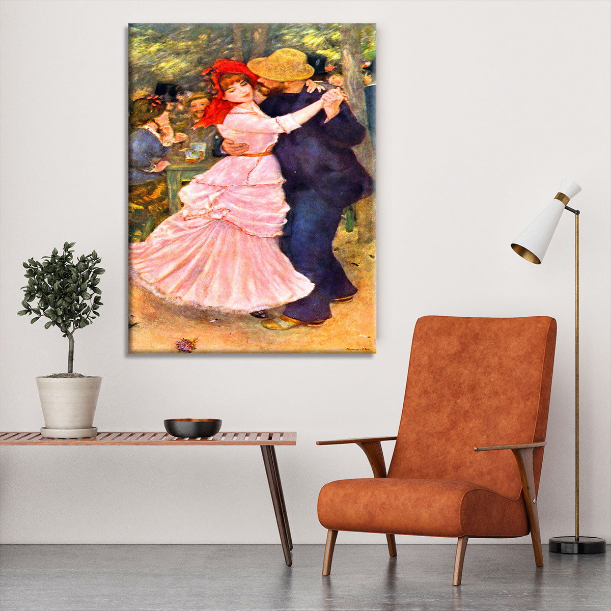 Dance in Bougival by Renoir Canvas Print or Poster - Canvas Art Rocks - 6