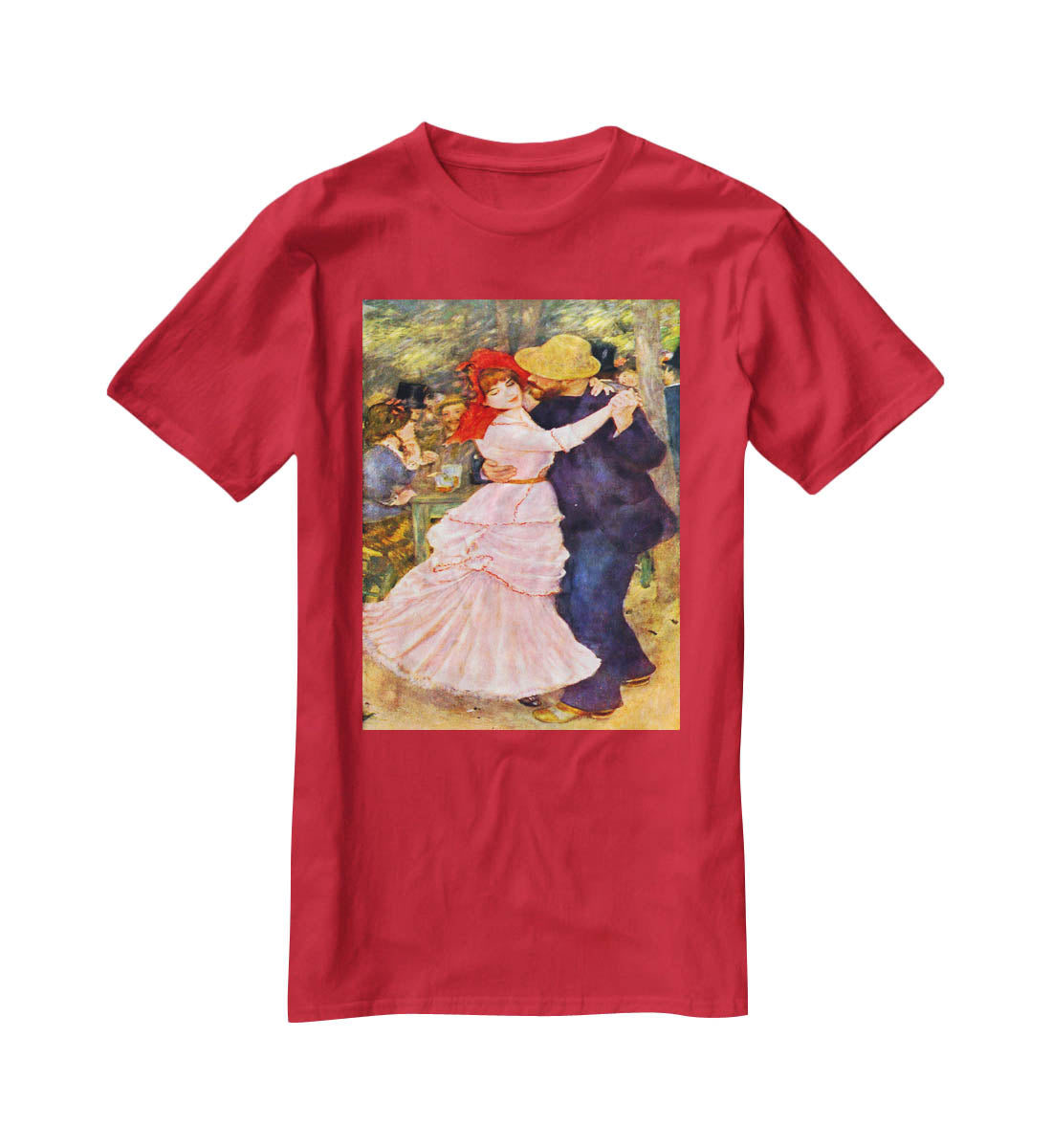 Dance in Bougival by Renoir T-Shirt - Canvas Art Rocks - 4