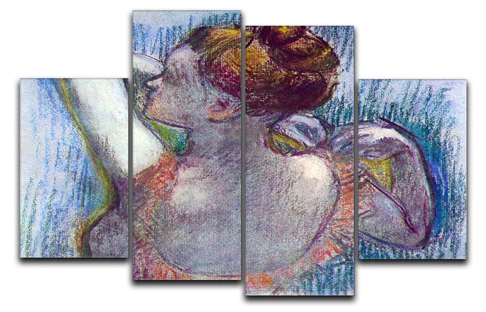Dancer by Degas 4 Split Panel Canvas - Canvas Art Rocks - 1