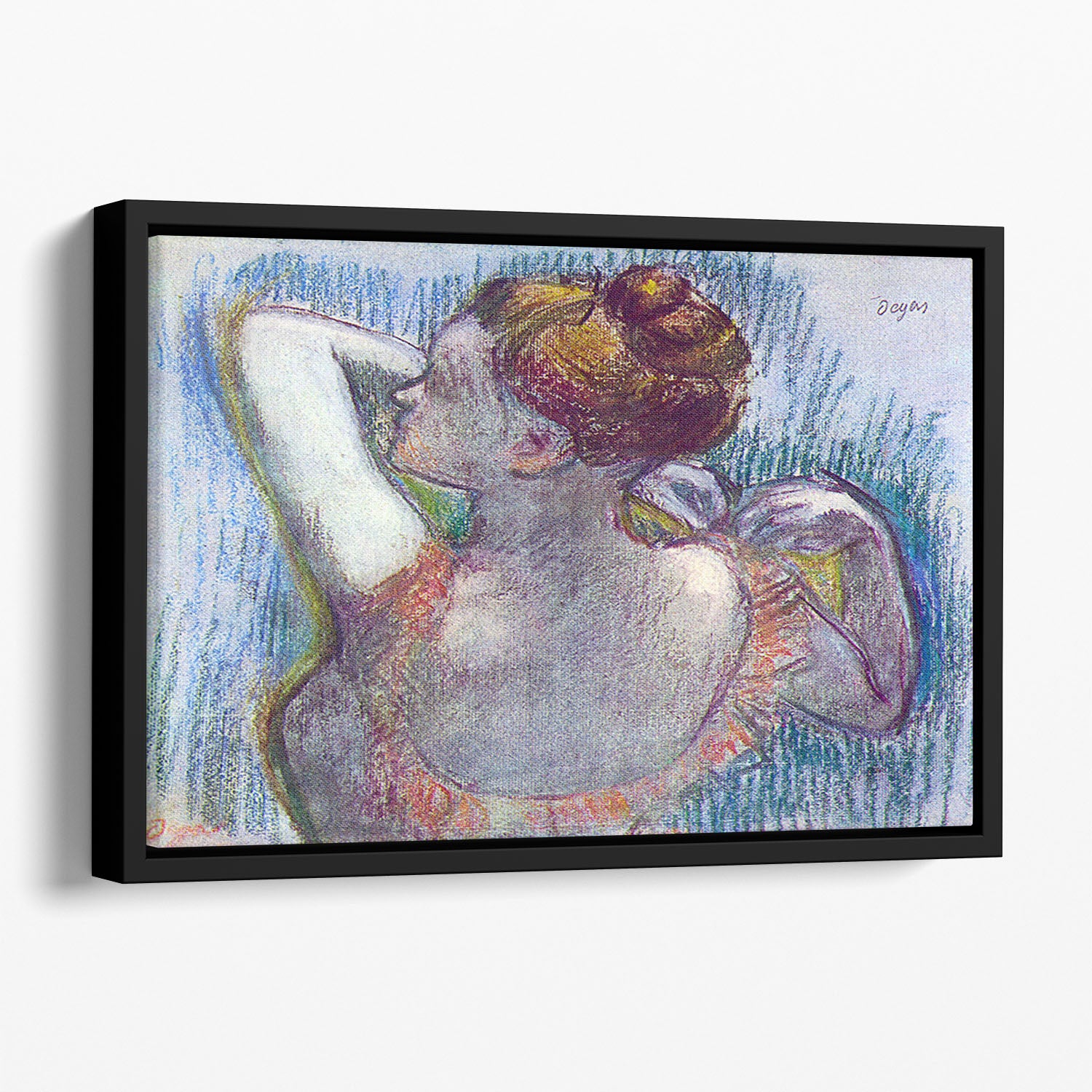 Dancer by Degas Floating Framed Canvas