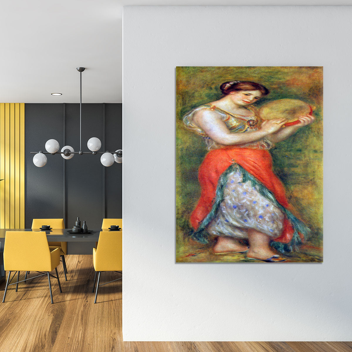 Dancer with tamborine by Renoir Canvas Print or Poster - Canvas Art Rocks - 4
