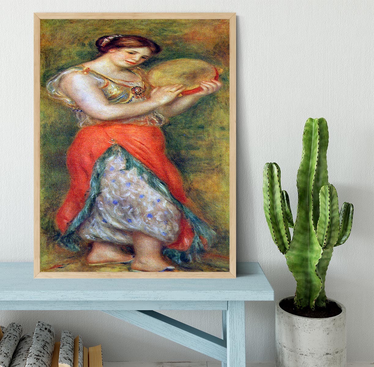 Dancer with tamborine by Renoir Framed Print - Canvas Art Rocks - 4