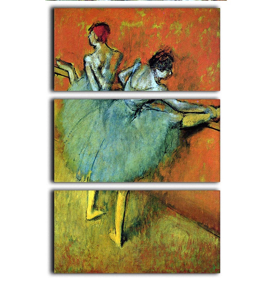 Dancers at the bar 1 by Degas 3 Split Panel Canvas Print - Canvas Art Rocks - 1