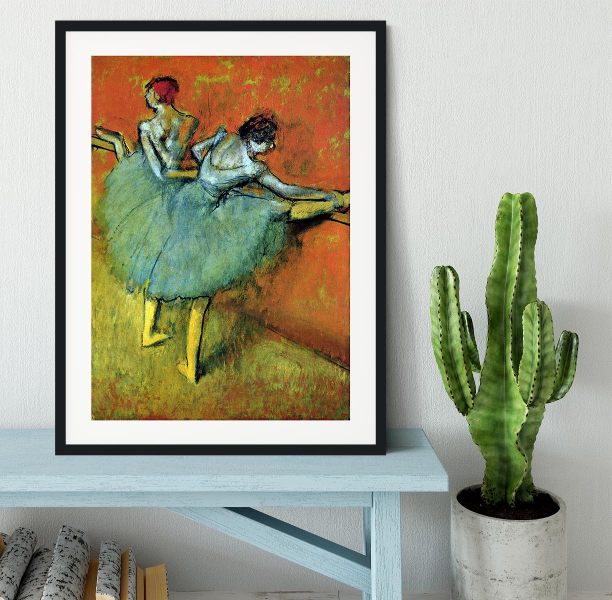 Dancers at the bar 1 by Degas Framed Print - Canvas Art Rocks - 1