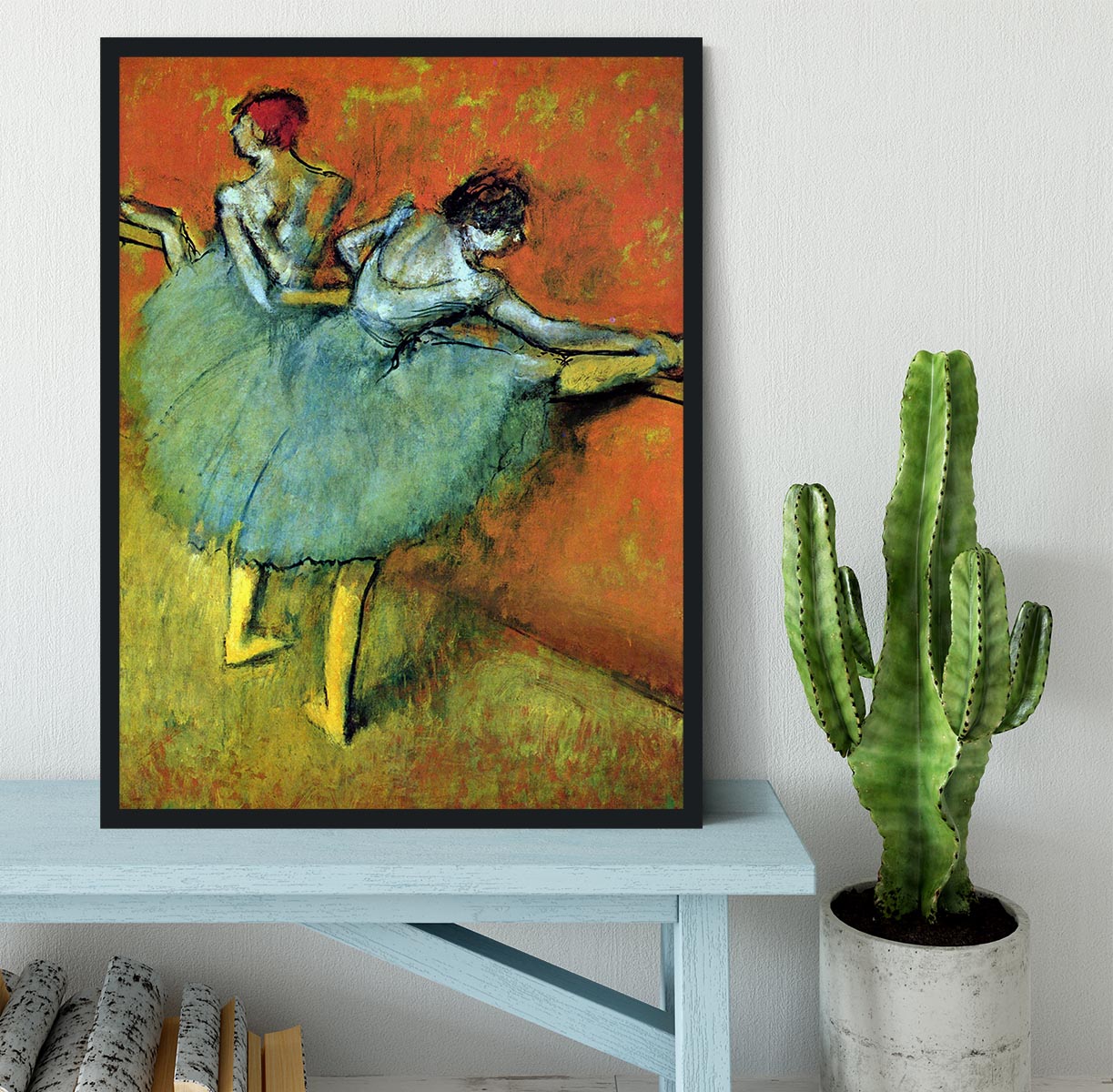 Dancers at the bar 1 by Degas Framed Print - Canvas Art Rocks - 2