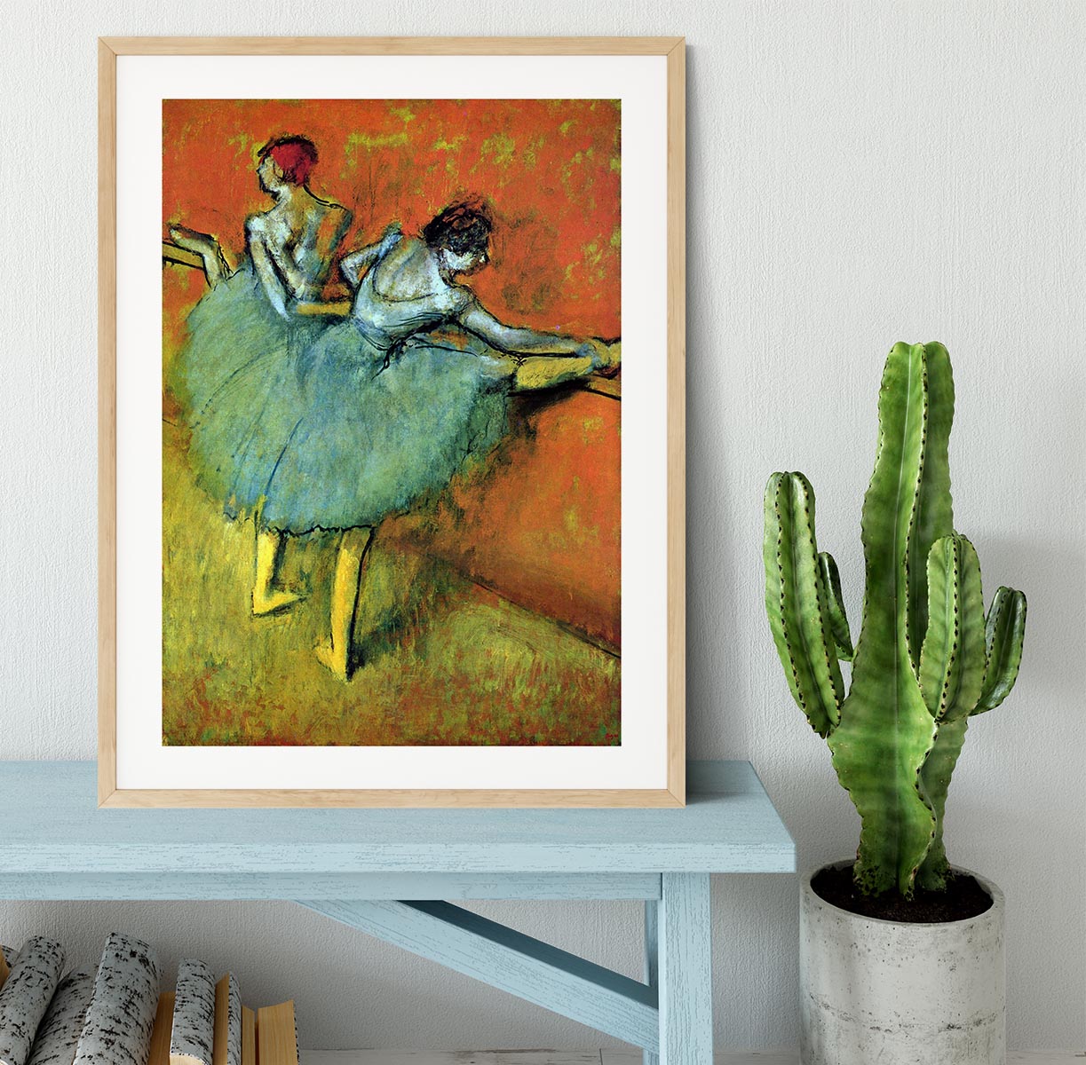 Dancers at the bar 1 by Degas Framed Print - Canvas Art Rocks - 3