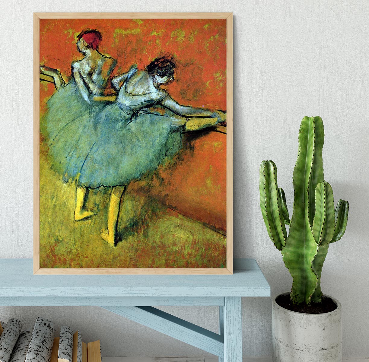Dancers at the bar 1 by Degas Framed Print - Canvas Art Rocks - 4