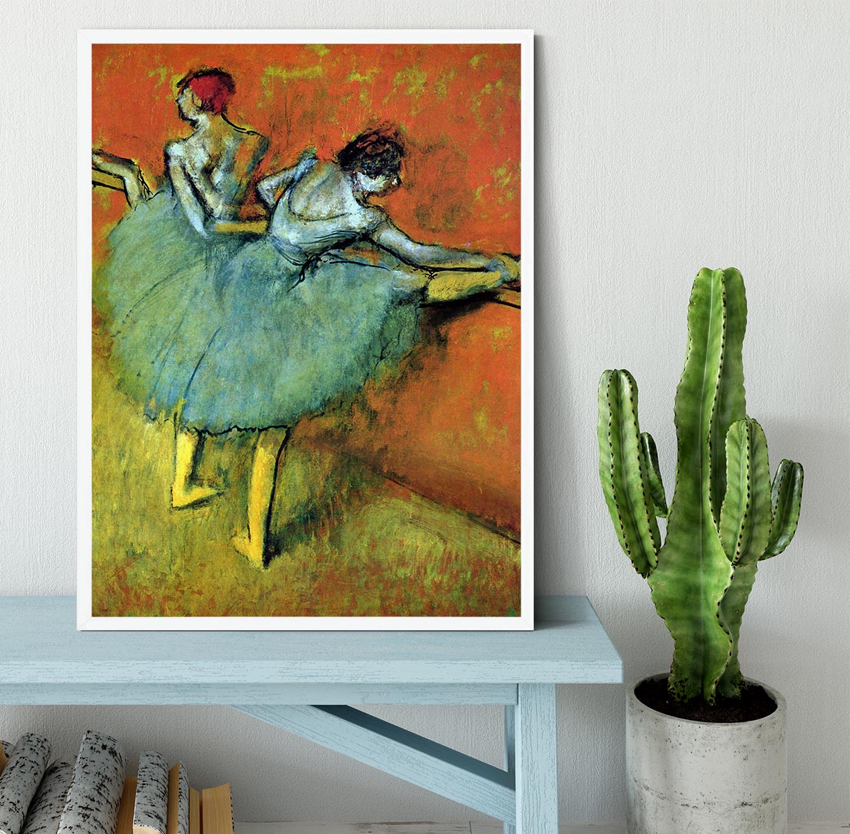 Dancers at the bar 1 by Degas Framed Print - Canvas Art Rocks -6