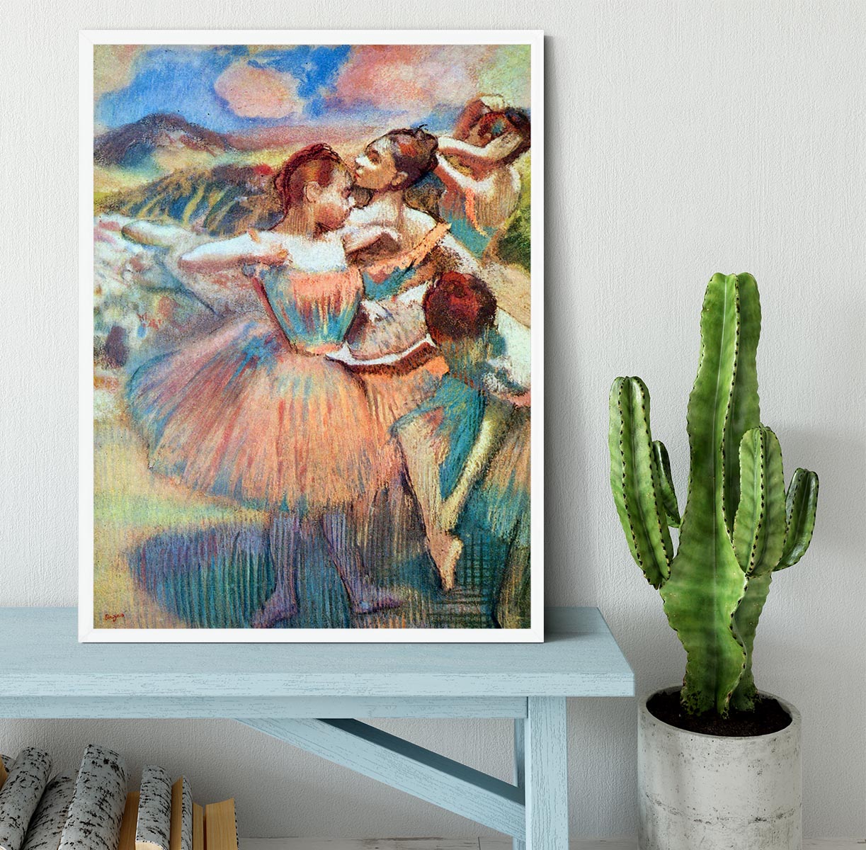 Dancers in the landscape by Degas Framed Print - Canvas Art Rocks -6
