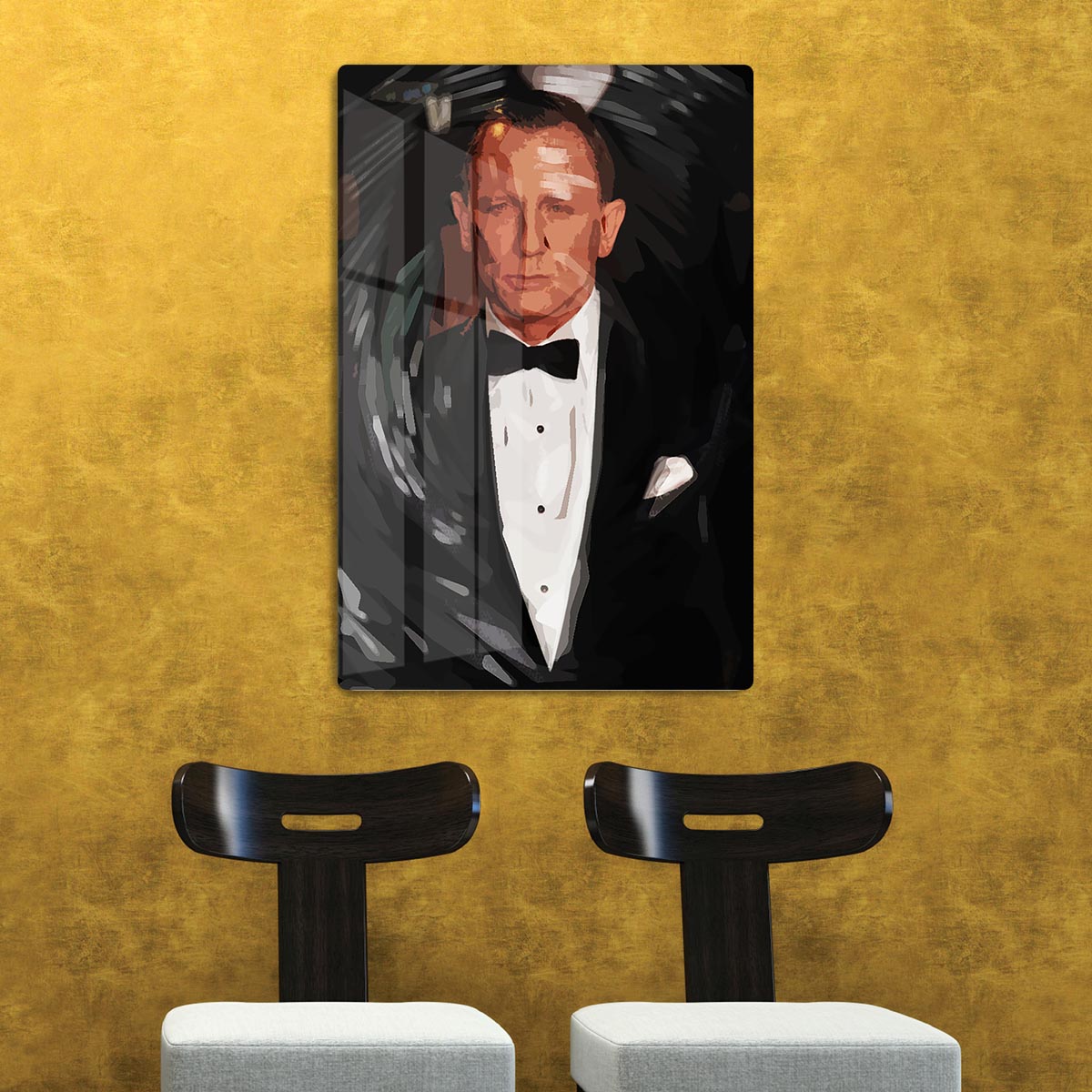 Daniel Craig James Bond Pop Art HD Metal Print