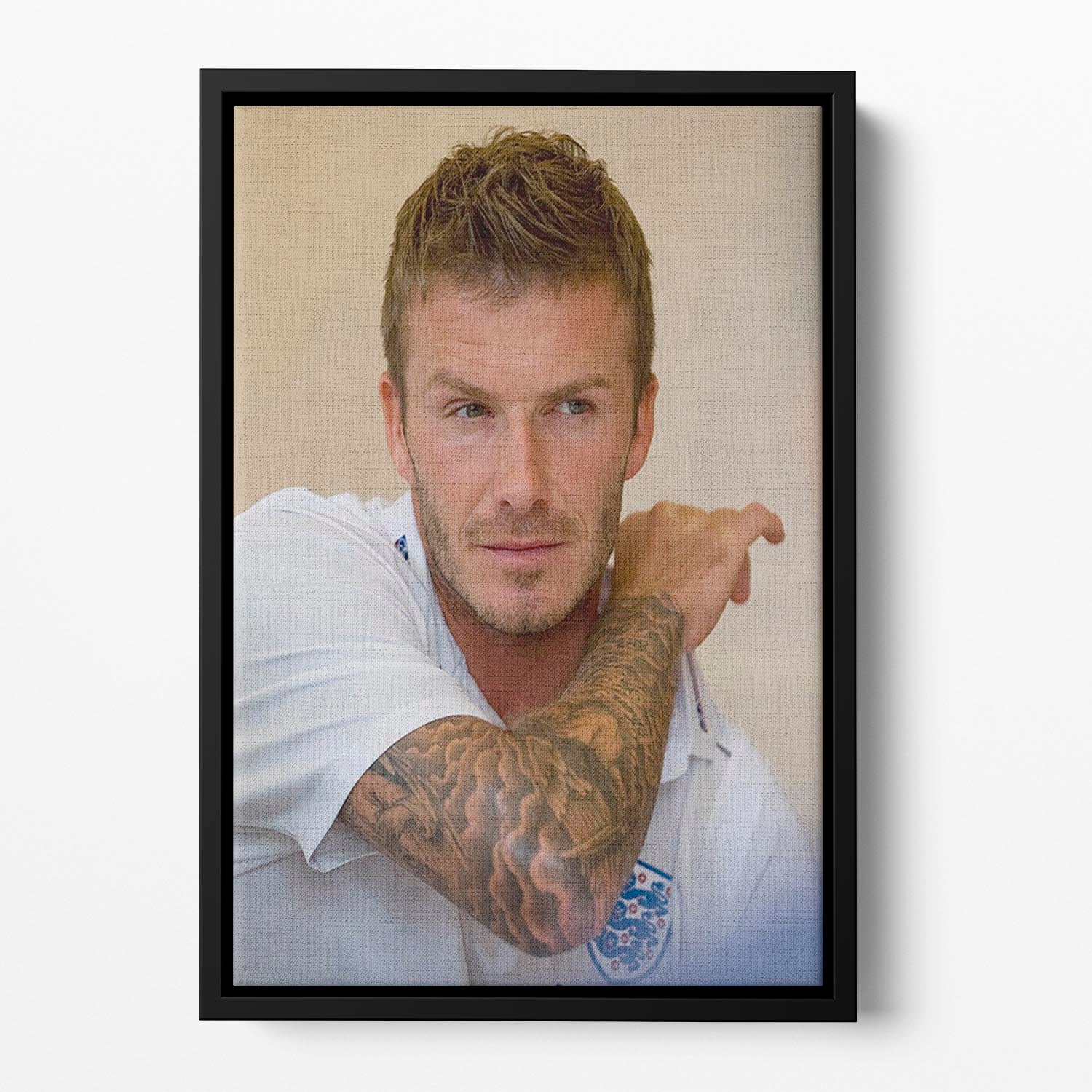 David Beckham Floating Framed Canvas - Canvas Art Rocks - 2