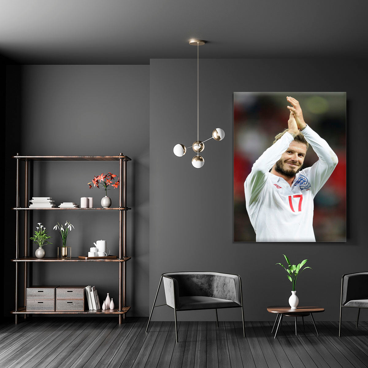 David Beckham playing for England Canvas Print or Poster - Canvas Art Rocks - 5