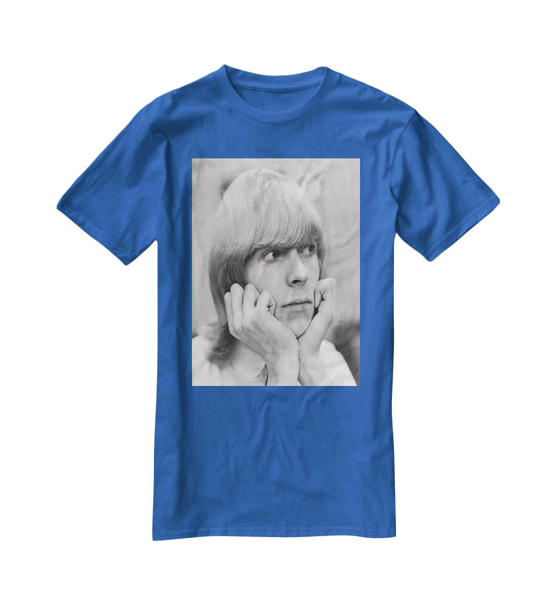 David Bowie with hair T-Shirt - Canvas Art Rocks - 2