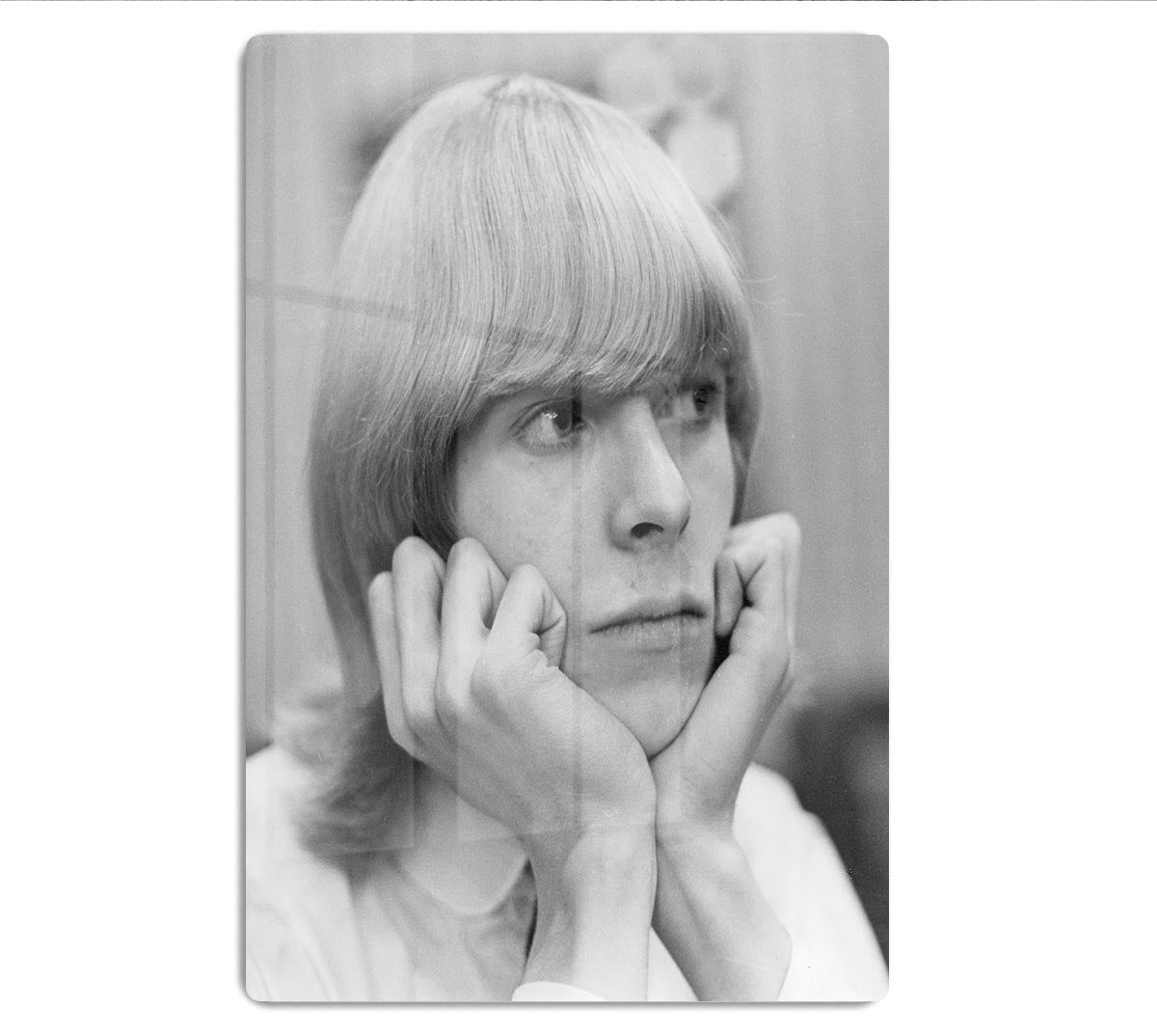 David Bowie with hair HD Metal Print