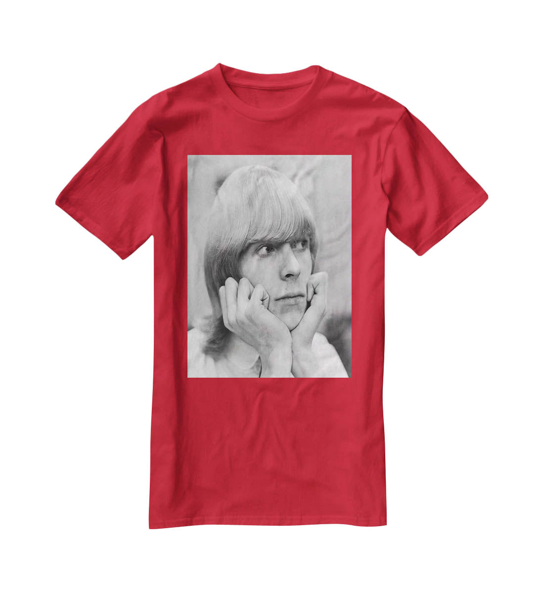 David Bowie with hair T-Shirt - Canvas Art Rocks - 4