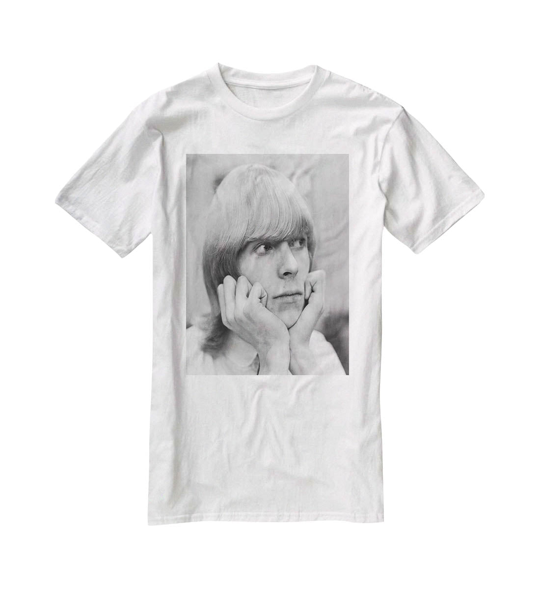David Bowie with hair T-Shirt - Canvas Art Rocks - 5