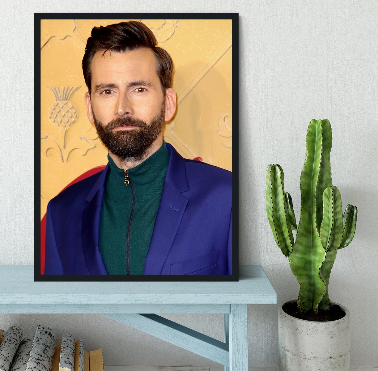 David Tennant at Mary Queen of Scots premiere Framed Print - Canvas Art Rocks - 2