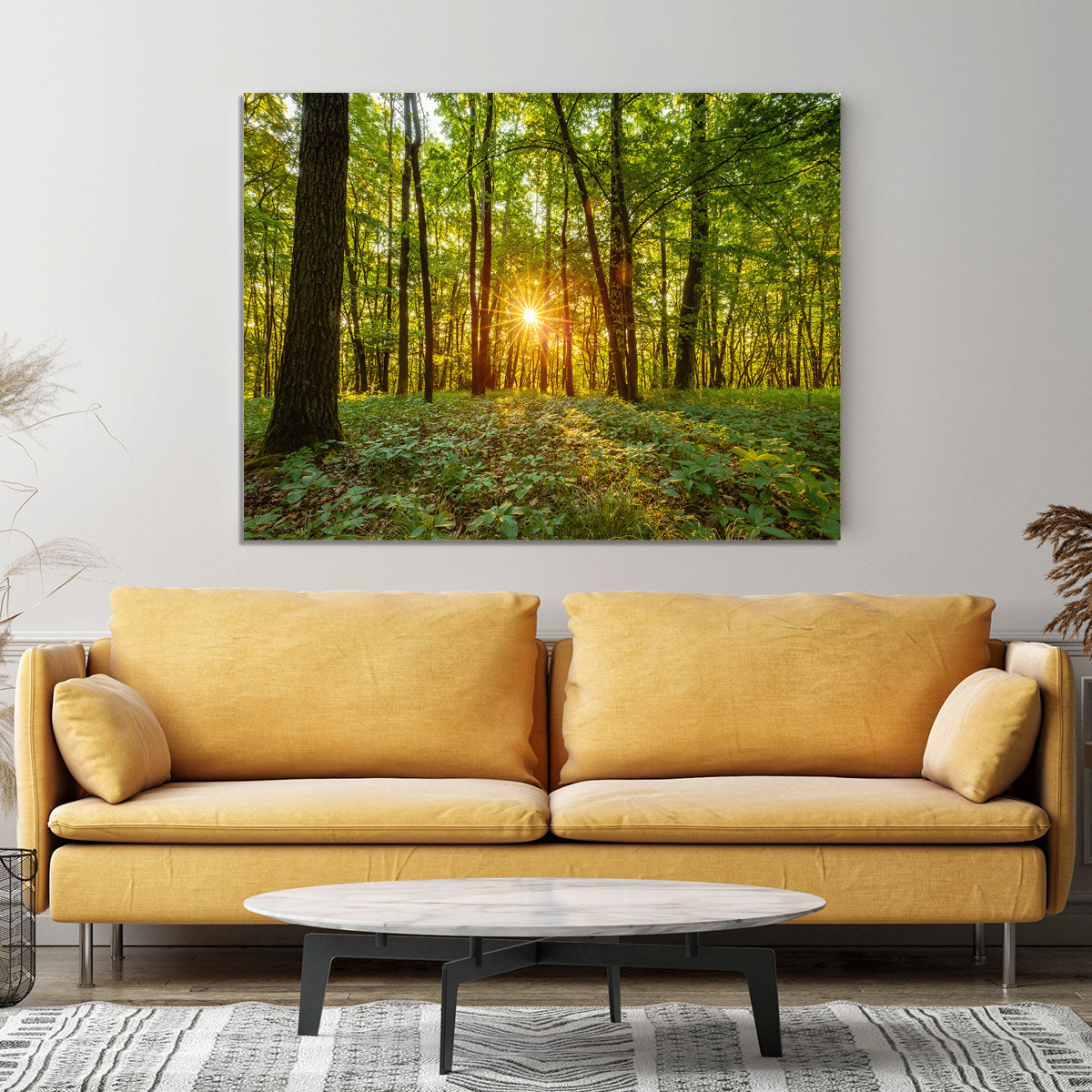 Dawn in the forest of Bavaria Canvas Print or Poster - Canvas Art Rocks - 4