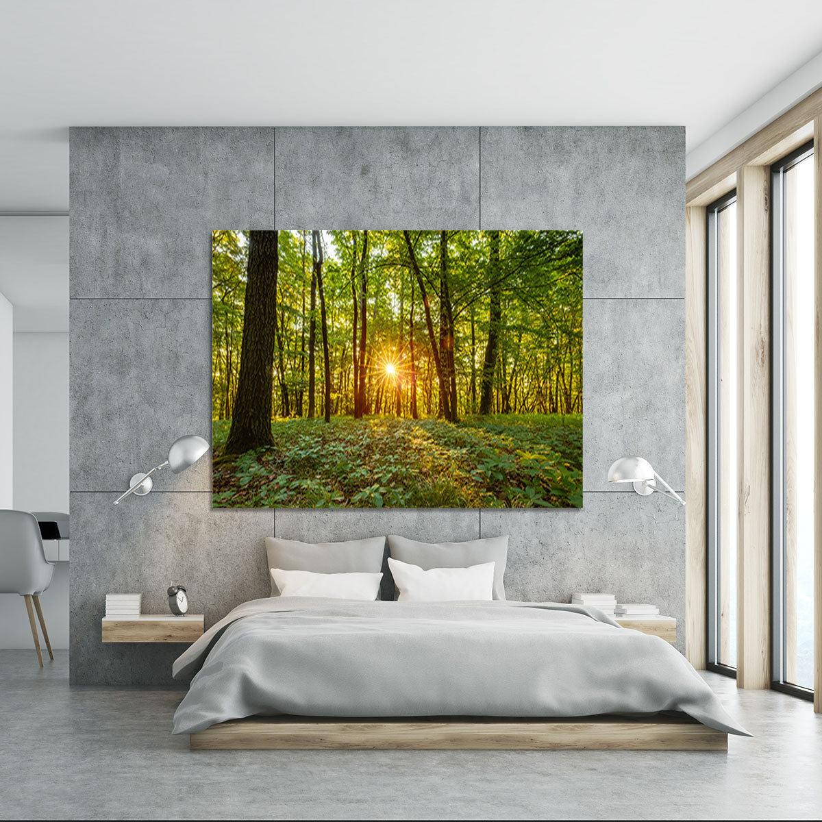 Dawn in the forest of Bavaria Canvas Print or Poster - Canvas Art Rocks - 5