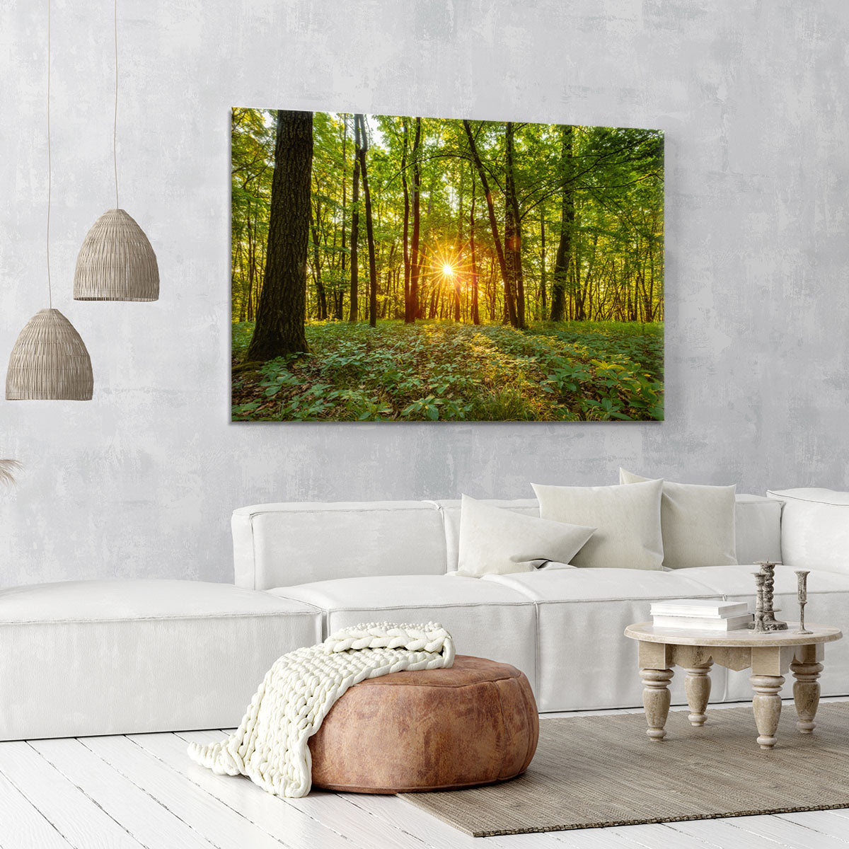 Dawn in the forest of Bavaria Canvas Print or Poster - Canvas Art Rocks - 6