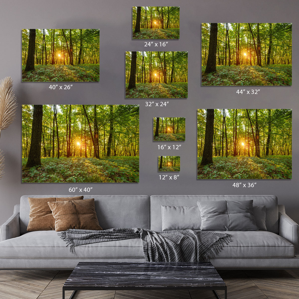 Dawn in the forest of Bavaria Canvas Print or Poster - Canvas Art Rocks - 7