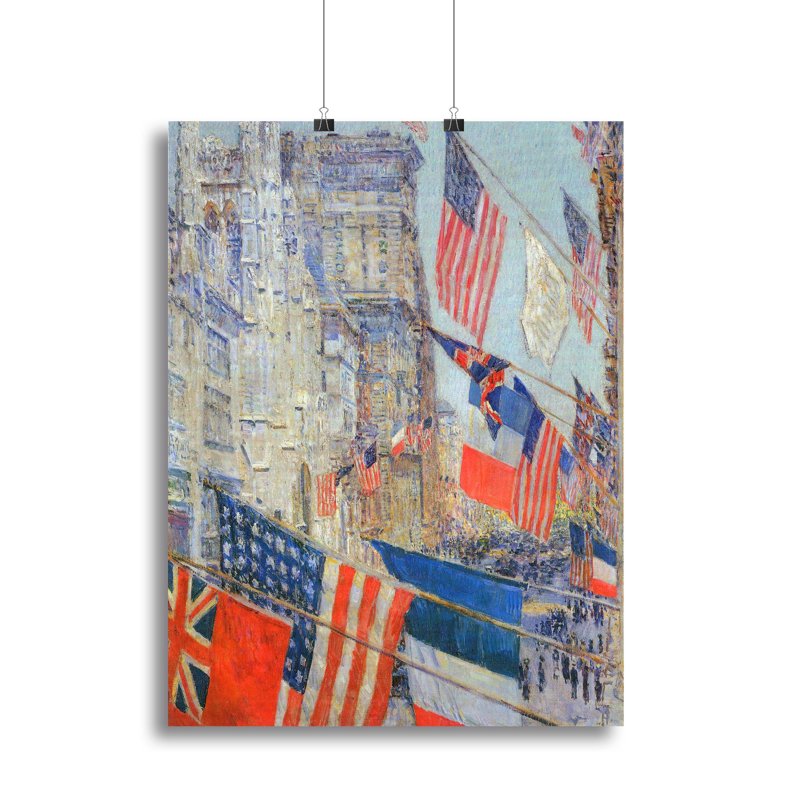 Day of allied victory 1917 by Hassam Canvas Print or Poster - Canvas Art Rocks - 2